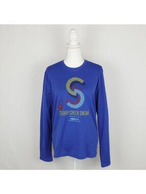 Cherry Creek Sneak 2016 Adult Unisex Medium Blue Graphic Long Sleeve Tech Tee